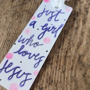 Handmade watercolor bookmark