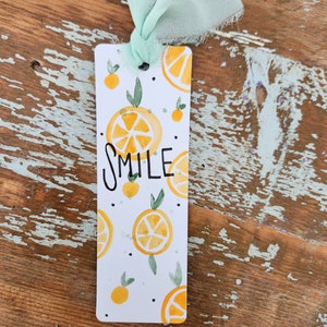 Handmade watercolor bookmark