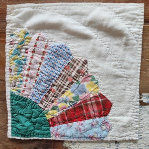 Vintage cutter quilt piece #1