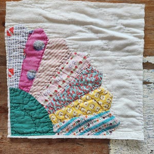 Vintage cutter quilt piece #10