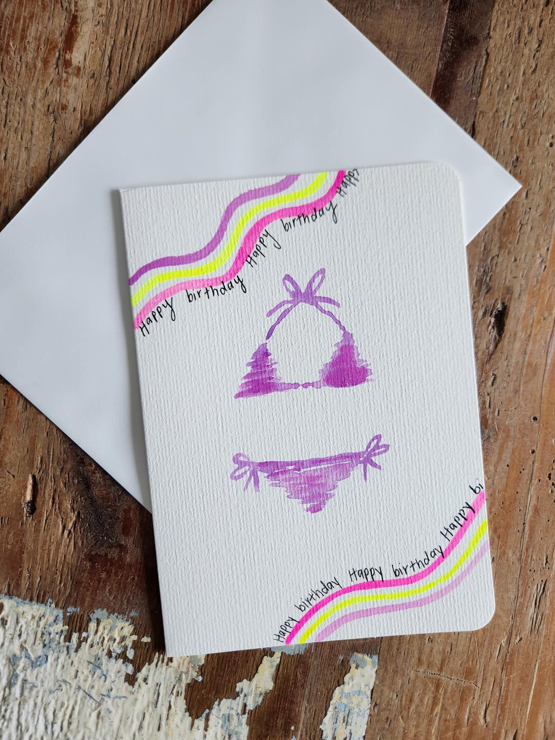 Handmade 5x7 Watercolor Greeting Card - Etsy