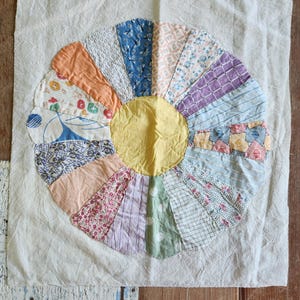 Vintage cutter quilt piece #9