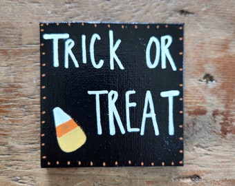 Candy corn canvas art