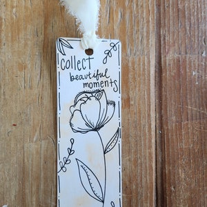 Handmade watercolor bookmark