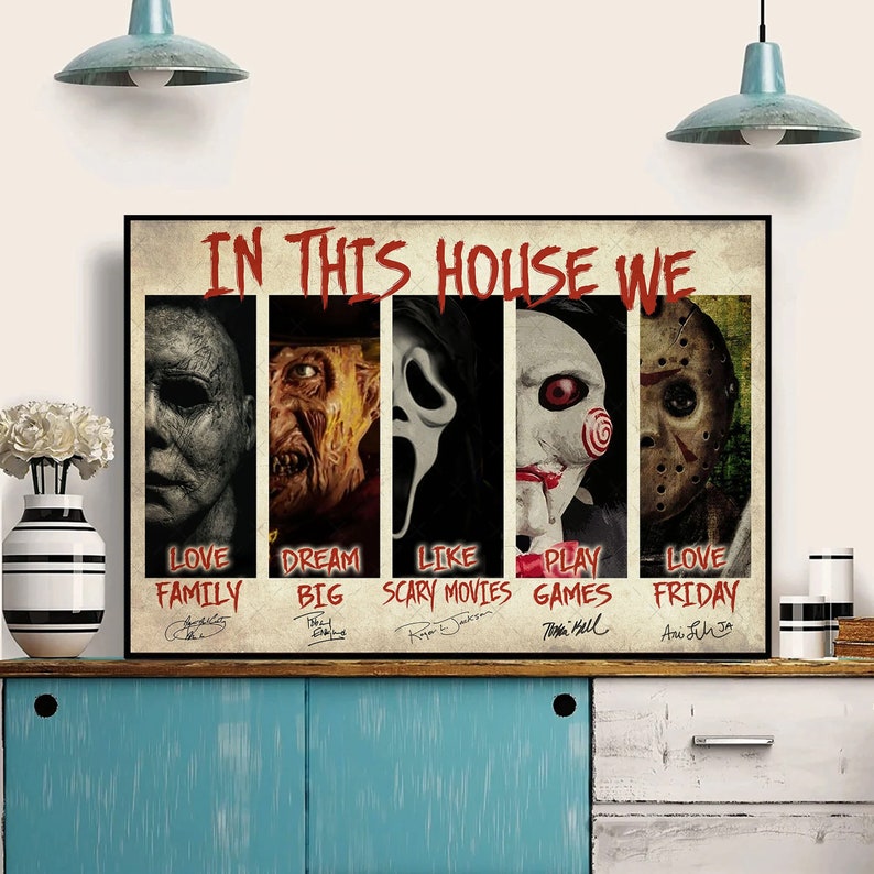 In This House Horror Movie Poster Halloween Poster We Love Etsy