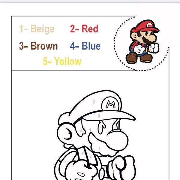 Mario Number Vector Mario Number Svg - Etsy