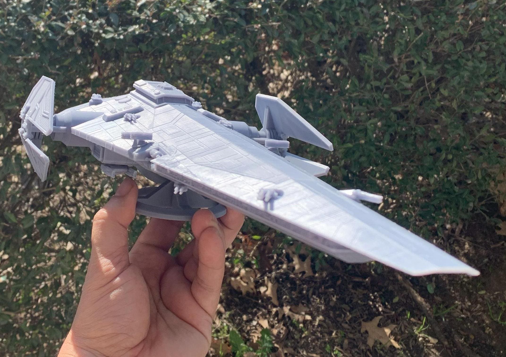Raider class custom 15.5 inch and pick a squadron of 3 fighter