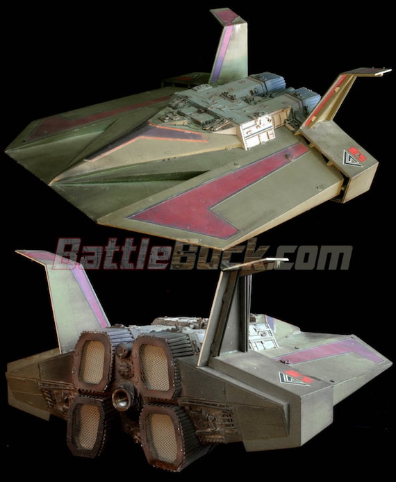 Buck Rogers Fighting 69th Belly Bomber Sled With Gunport and Buck Rogers Fighting 69th Belly Bomber Sled With Gunport and
