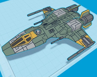 Imp Eater attach fighter 5.7 inch STL