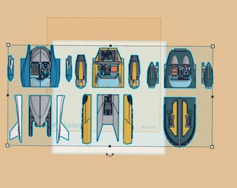 Custom speeders legion scale 6 inch customize your speeder attach with magnets