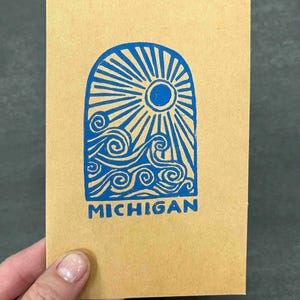 Cartão de felicitações de Michigan