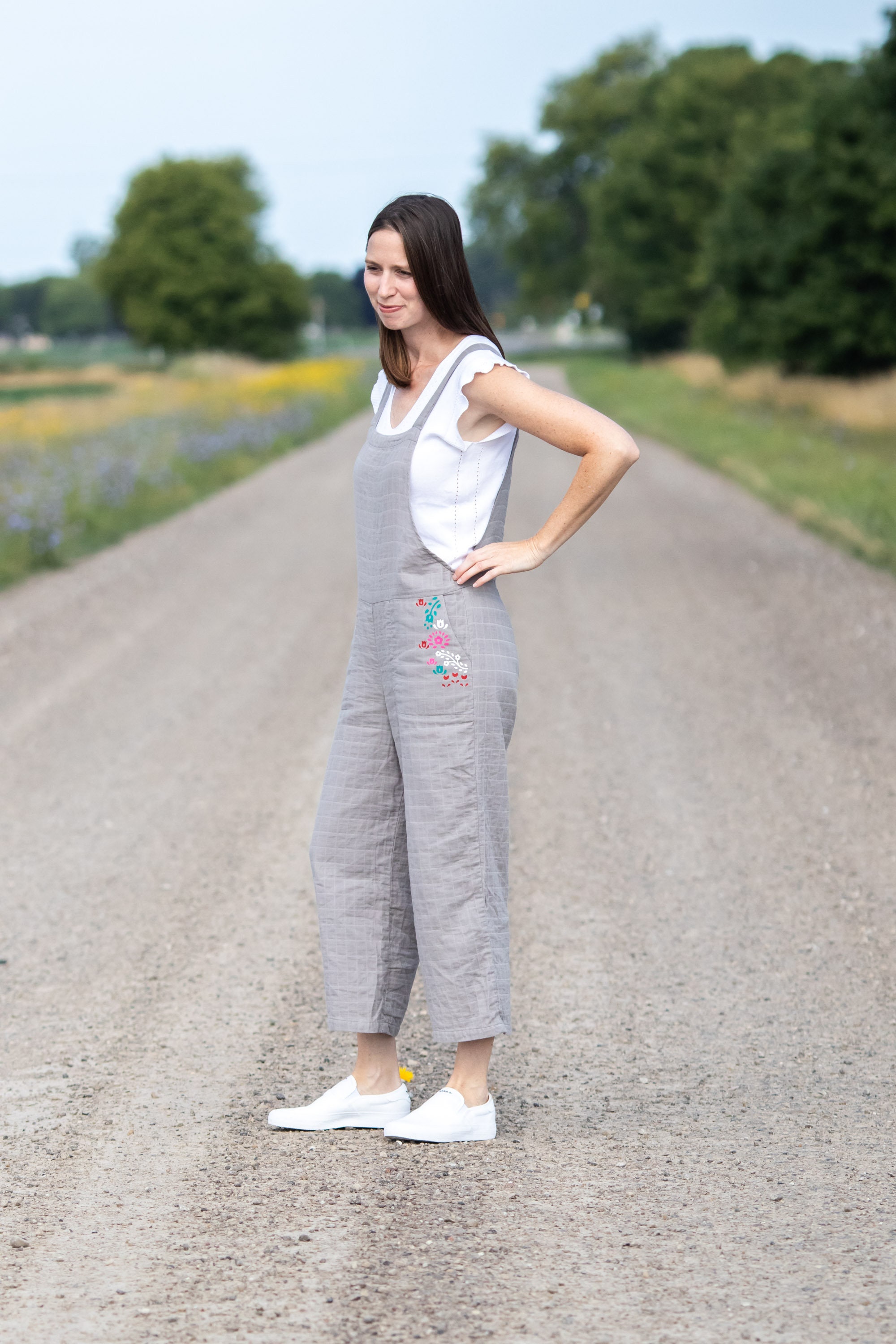 Women Overalls Pattern Womens Casual Overalls | PDF Sewing Pattern | 3/4 Length Pant | Instant ...