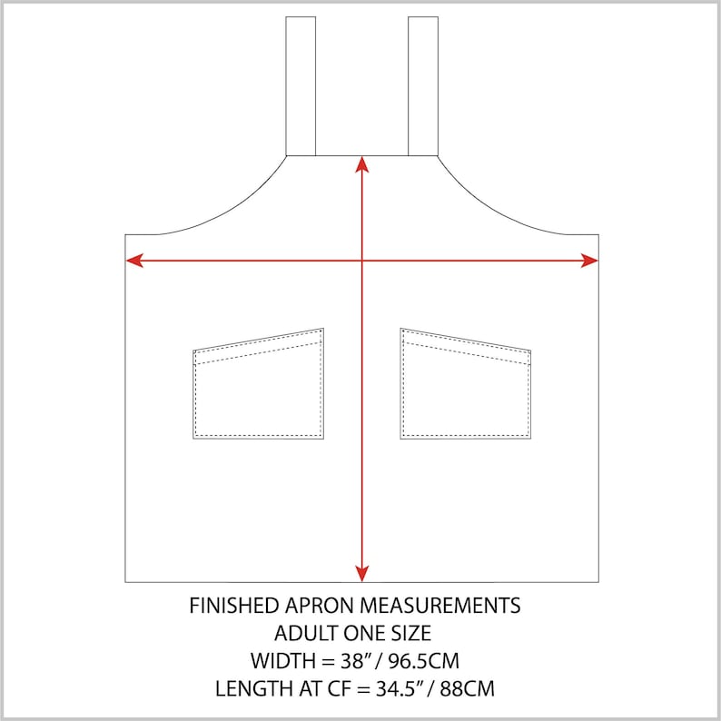 Cross-Back Utility Apron Sewing Pattern | Japanese Pinafore Style, Easy PDF Download image 8