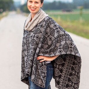 Cowl Neck Poncho | PDF Sewing Pattern | Easy to Wear | Comfort and Style | Instant Download | Print at Home | ONE SIZE image 4