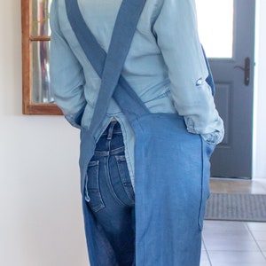 Low Cross Back Apron | PDF Sewing Pattern | Pinafore Apron | Instant Download | Print at Home | One Size