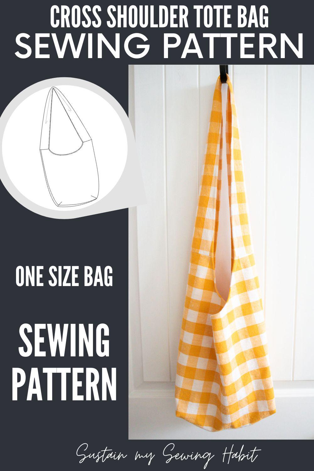 Cross Shoulder Bag Sewing Pattern | Beginner-friendly PDF Pattern - Etsy
