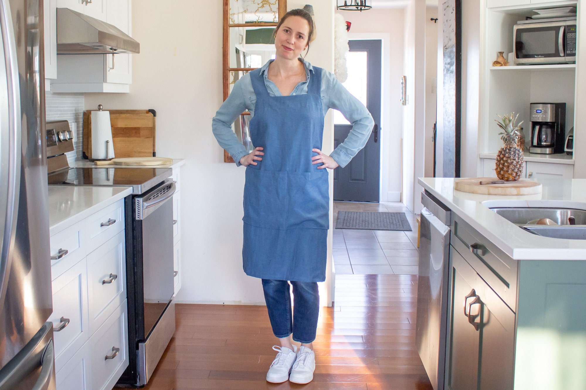 Low Cross Back Apron | PDF Sewing Pattern | Pinafore Apron | Instant ...