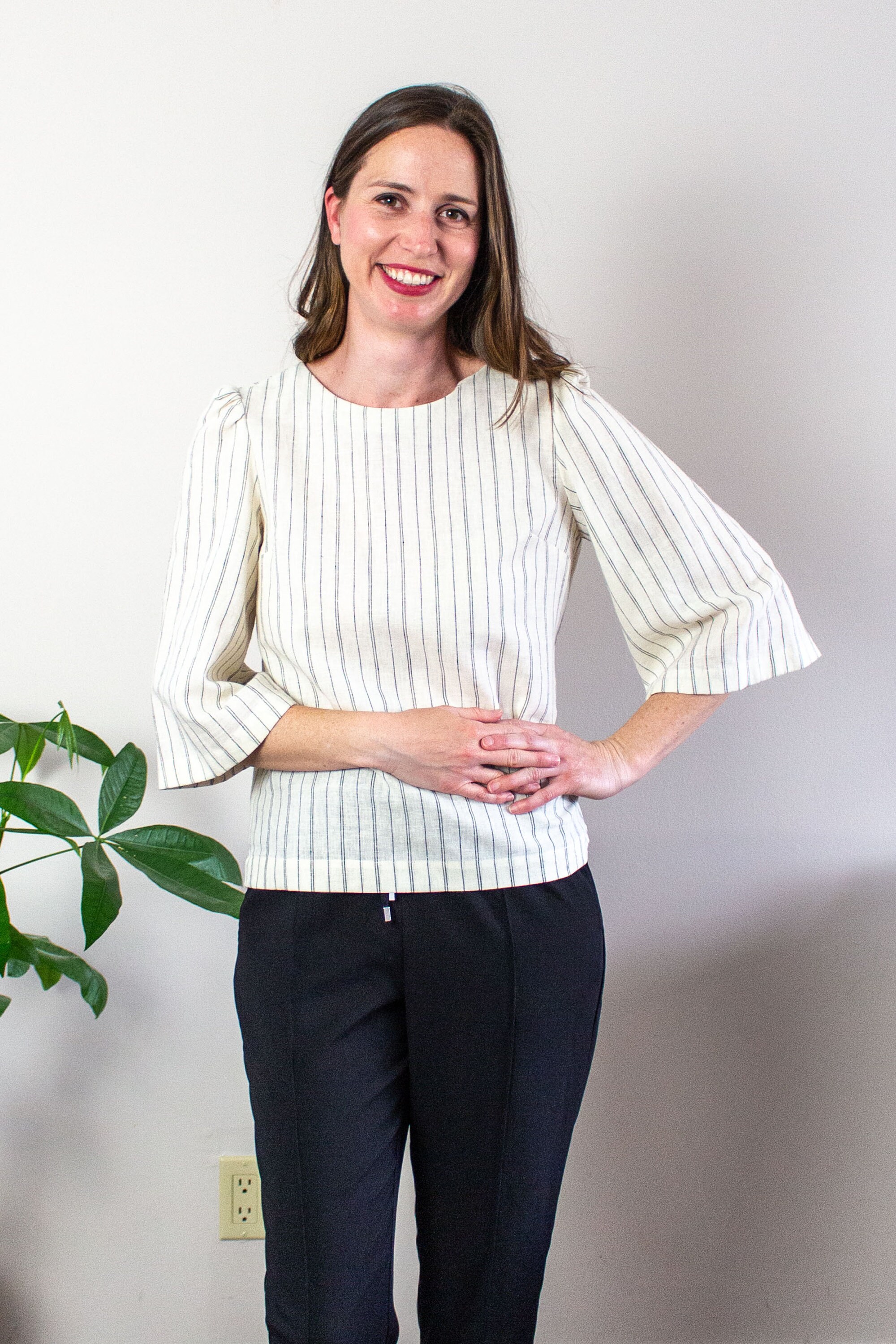 Women's 3/4 Length Sleeve Top / PDF Sewing Pattern / Etsy