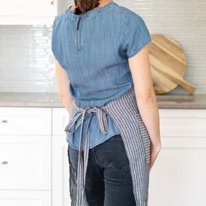 3-Pocket Kitchen Apron Unisex Apron Pattern PDF Sewing Patterns Digital Instant Download Classic Apron One Size Fits Most image 4