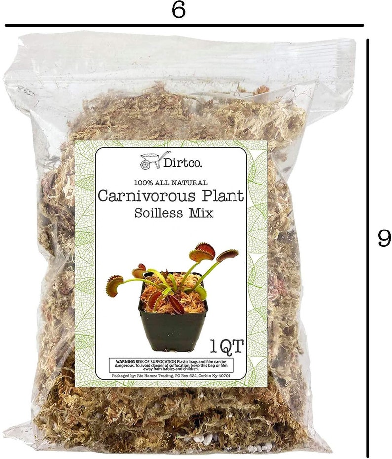 Sphagnum Moss Potting Mix for Carnivorous Plants All Natural Etsy