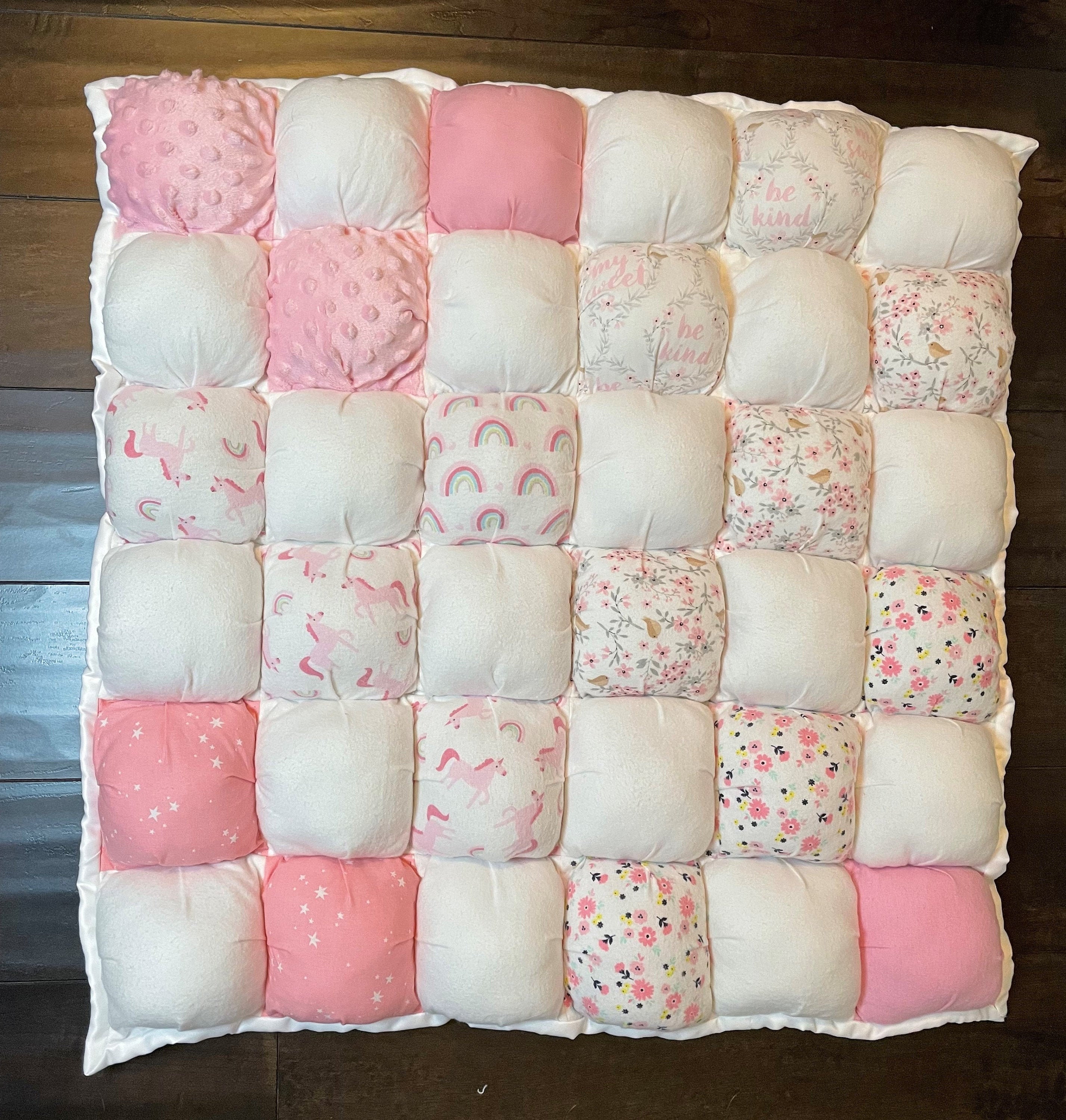 Baby Puff Blanket Bubble Quilt Baby Play Mat Baby Playtime Etsy