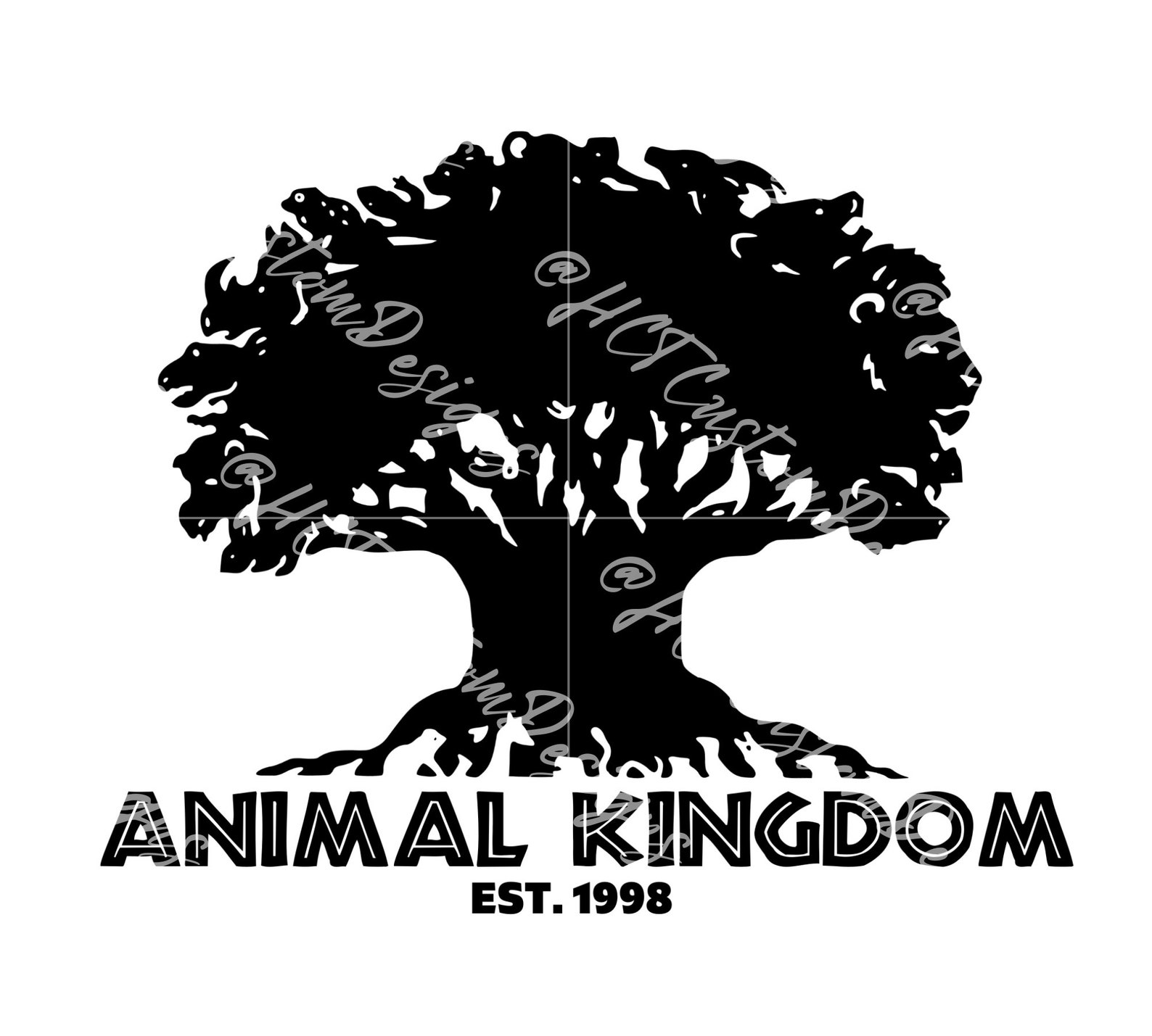 Animal Kingdom Shirt Design Instant Digital Download SVG PNG DXF Cricut