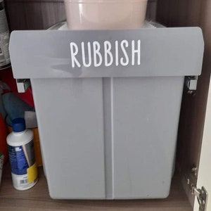 Vinyl Rubbish and Recycling Bin Labels: Kitchen Waste Stickers