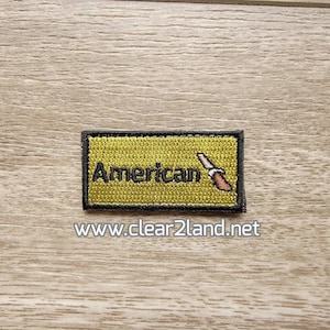 American Airlines Flight Suit Pencil Tab (2 inch by 1 inch with velcro back)