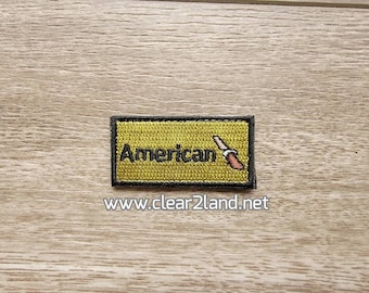 American Airlines Flight Suit Pencil Tab (2 inch by 1 inch with velcro back)