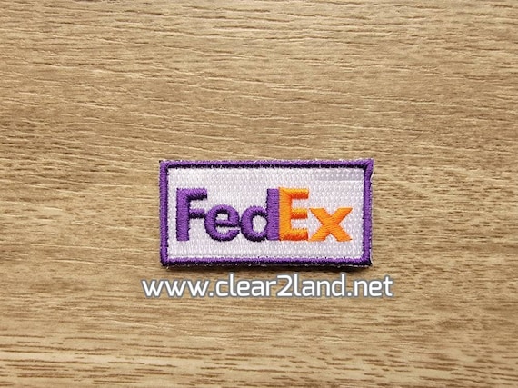Fedex Flight Suit Pencil Tab Patch   (2 inch by 1 inch with velcro back)