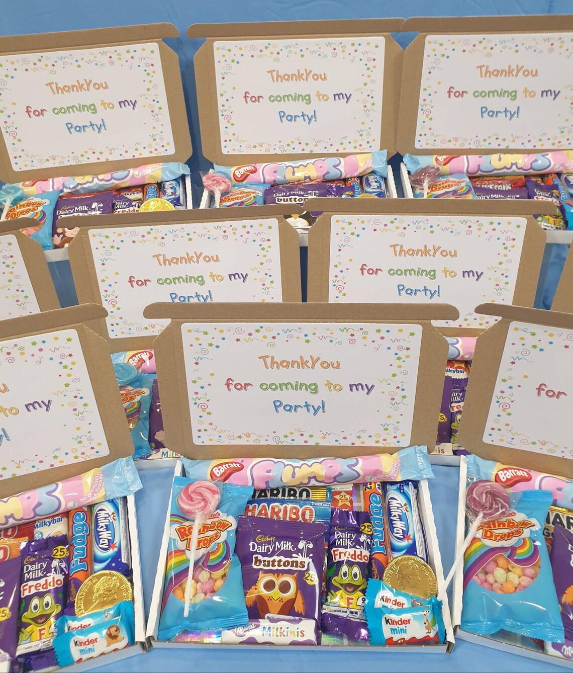 Party Favours/Thankyou Box Personalised Any Design Etsy