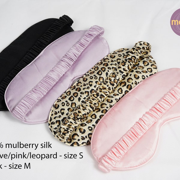 Perfect for kids! 100% Mulberry Silk Sleep Mask, 16 Momme Luxury, Silk Sleep Mask, Silk Blindfold, Age 8-12, Kids Gift Idea