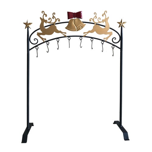 42 shops Inch Tall Classic Iron Stocking Holder Stand