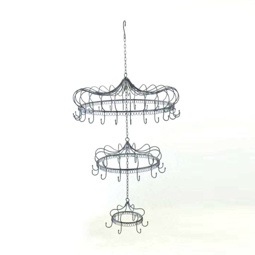 Image showcasing Elegant Hanging Metal Chandelier Display Decoration W/hooks - Etsy