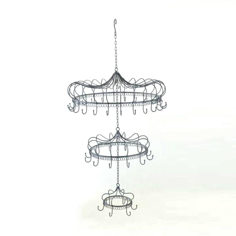 Picture of Elegant Hanging Metal Chandelier Display Decoration W/hooks - Etsy