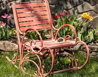 Iron Rocking Chairs - 3 Color Options