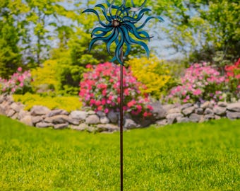 Harper - Tall Abstract Metal Windmill Stake