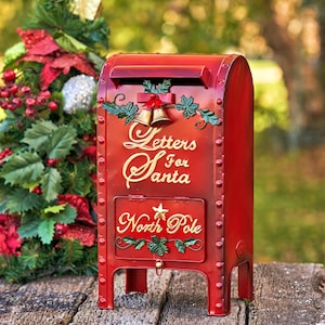 16&quot; Tall &quot;Letters to Santa&quot; Christmas Mailbox