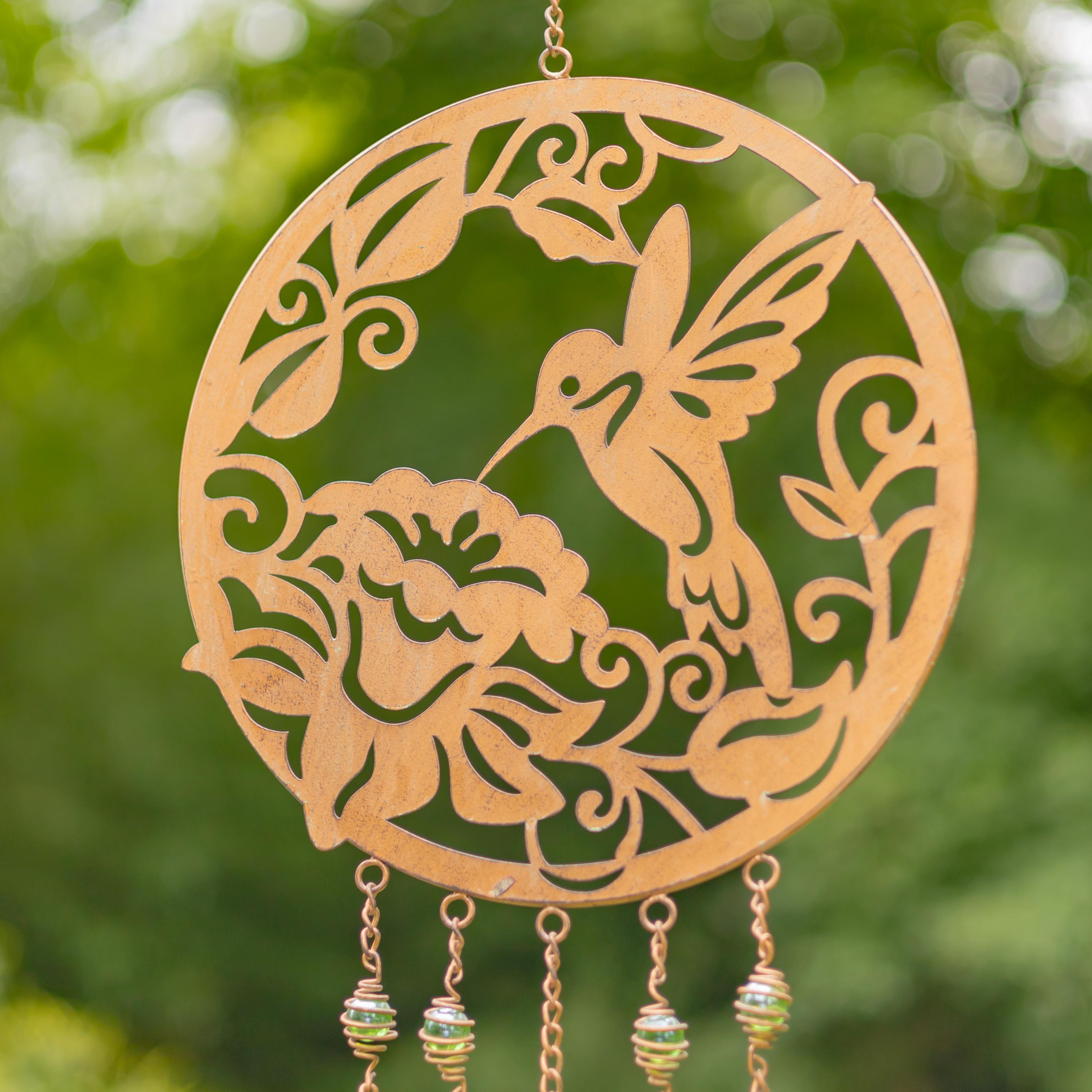 CIM Plastic Bird Wind Chime - 29cm Silver 4 Pirouette - Wind - Foto 11