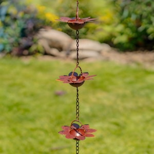 78&quot; Long Flower Rain Chain