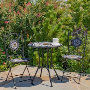 Nassau 3 Piece Bistro Set - Yellow Lemon