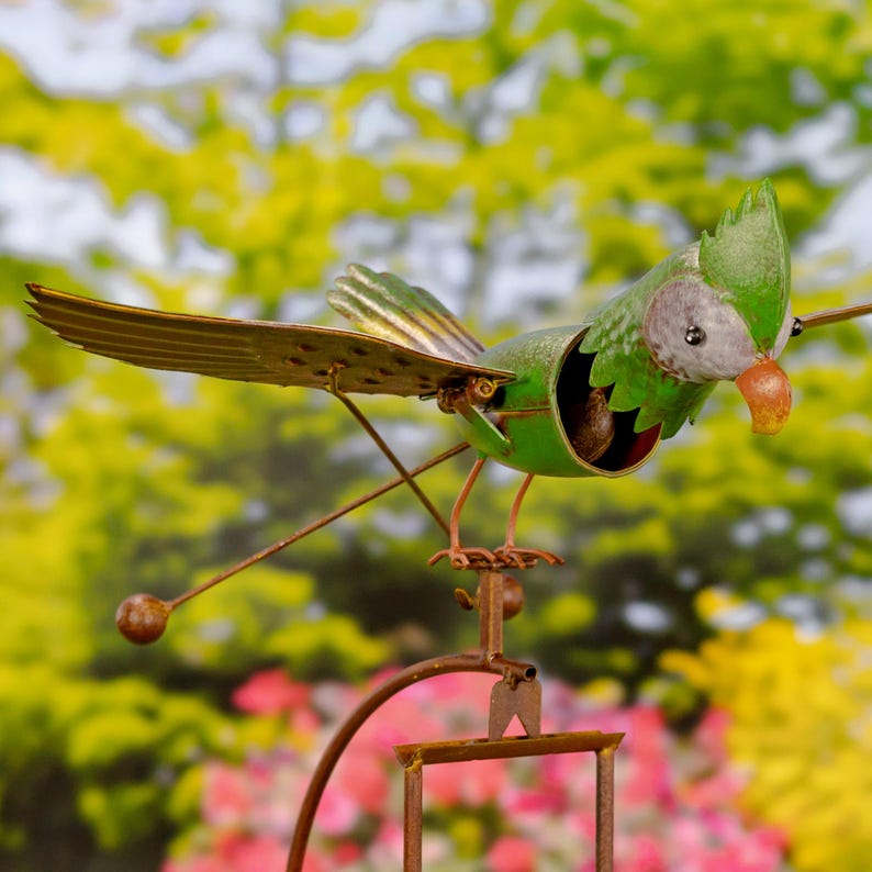 6 Assorted Colorful Metal Rocking Bird Garden Stakes - Etsy