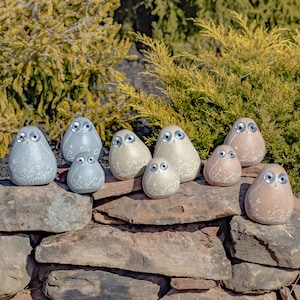 Set of 3 Solar Birds with Light up Eyes In Assorted Colors
