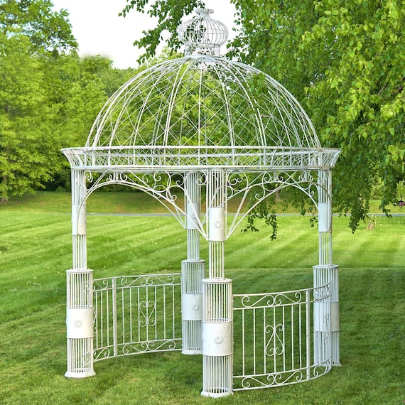 Large Round Iron Garden Gazebo - Etsy 日本