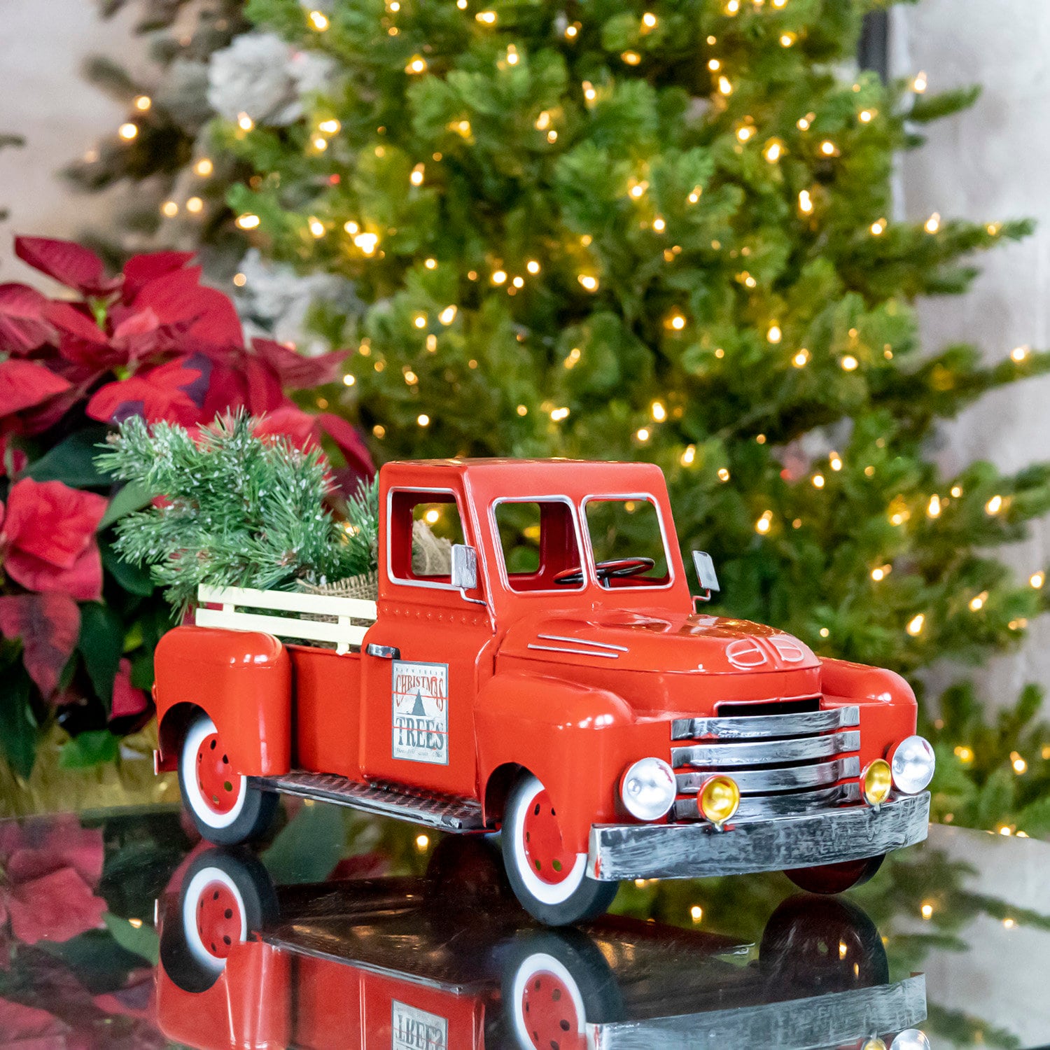 18 Inch Red Metal Truck Decoration - Etsy