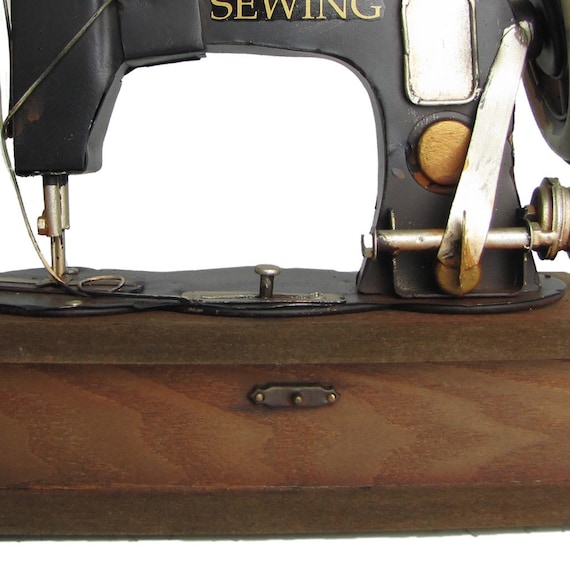 Vintage Style Decorative 1920s Design Sewing Machine Box in