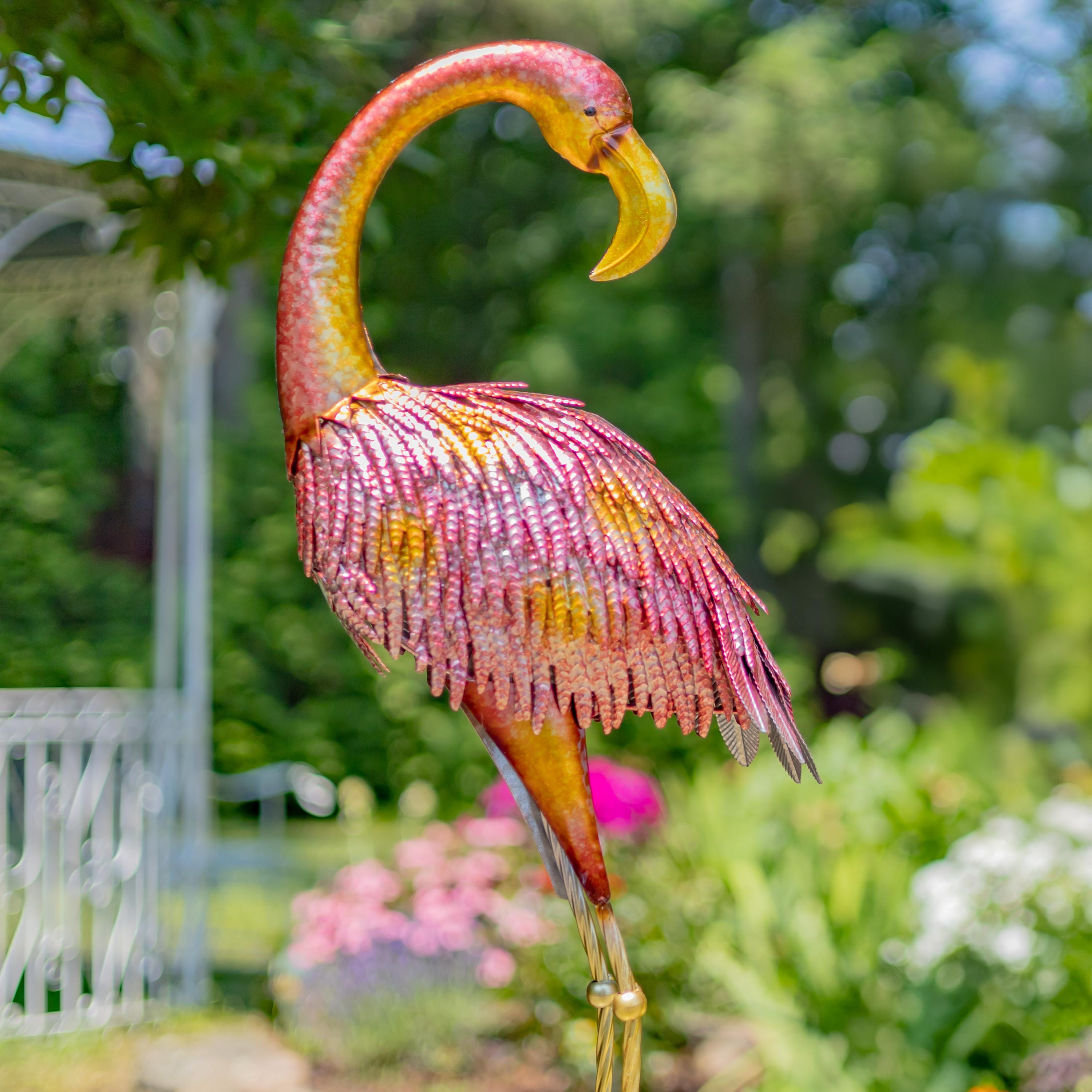 Zaer Ltd. International Metallic Pink Flamingos, Set of 4, image size:3000x3000