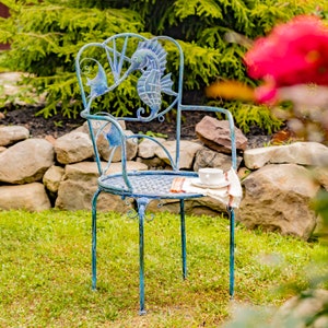 Set of 2 Coastal Seahorse Armchairs
