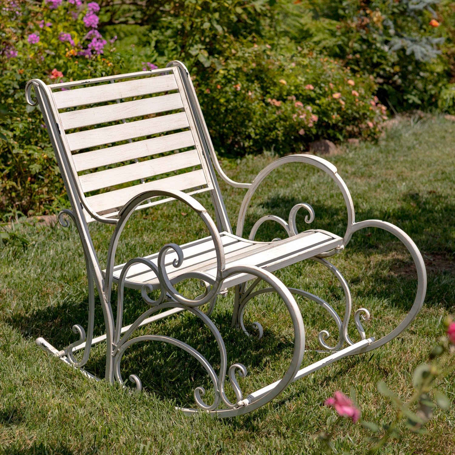 Add Iron Rack Rocking Chair Iron Rocking Chairs - 3 Color Options - Etsy
