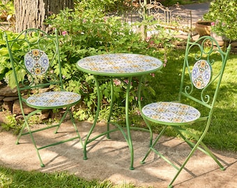 Mosaic Bistro Set "Sydney" in Green